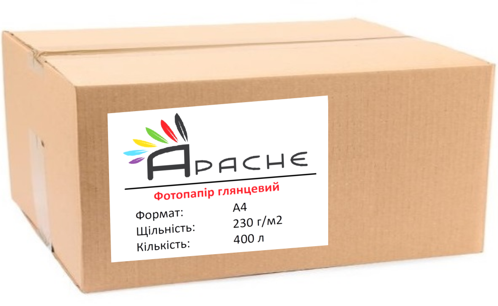 Фотопапір Apache A4 (400л) 230г/м2 глянцевий