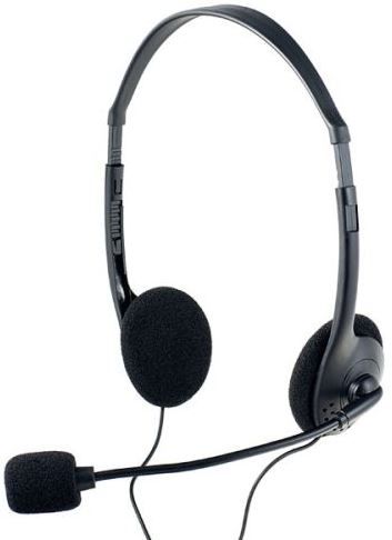 Навушники Perfeo CHAT Black з мікрофоном | Купити в інтернет магазині