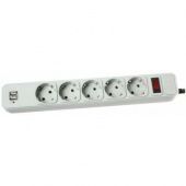 Фото Сетевой фильтр Merlion B518U 1.8м 10А 5 розеток 2x USB  (серый) купить в MAK.trade