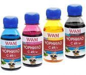 Фото Комплект чернил WWM C49 Canon PIXMA G1400/G2400/G3400 (BP/C/M/Y) 4x100ml купить в MAK.trade