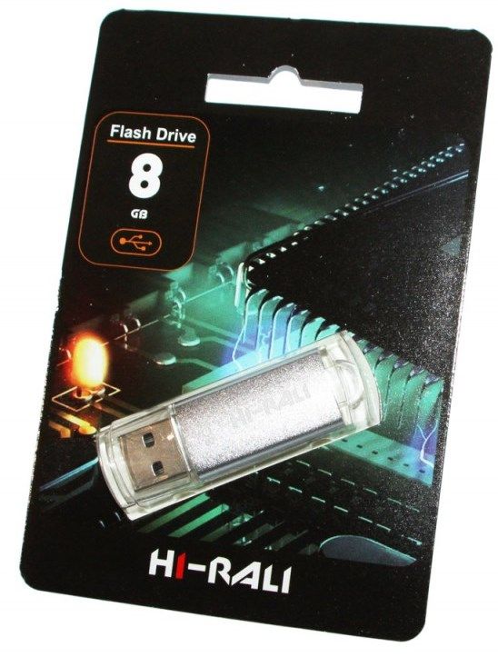 Flash-пам'ять Hi-Rali Rocket series Silver 8Gb USB 2.0 | Купити в інтернет магазині