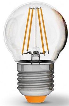 Світлодіодна LED лампа VIDEX Filament E27 4W 3000K, G45F (теплий) | Купити в інтернет магазині