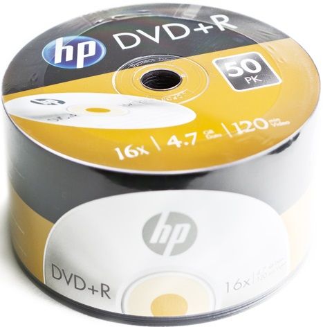 DVD+R Hewlet Packard 4,7Gb (bulk 50) 16x | Купити в інтернет магазині