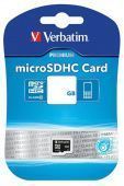 Фото карта памяти Verbatim microSDHC 8GB card Class 4 no adapter купить в MAK.trade