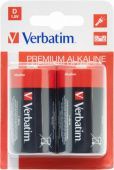 Фото Батарейка Verbatim Alkaline LR20 (2шт/уп) D купить в MAK.trade