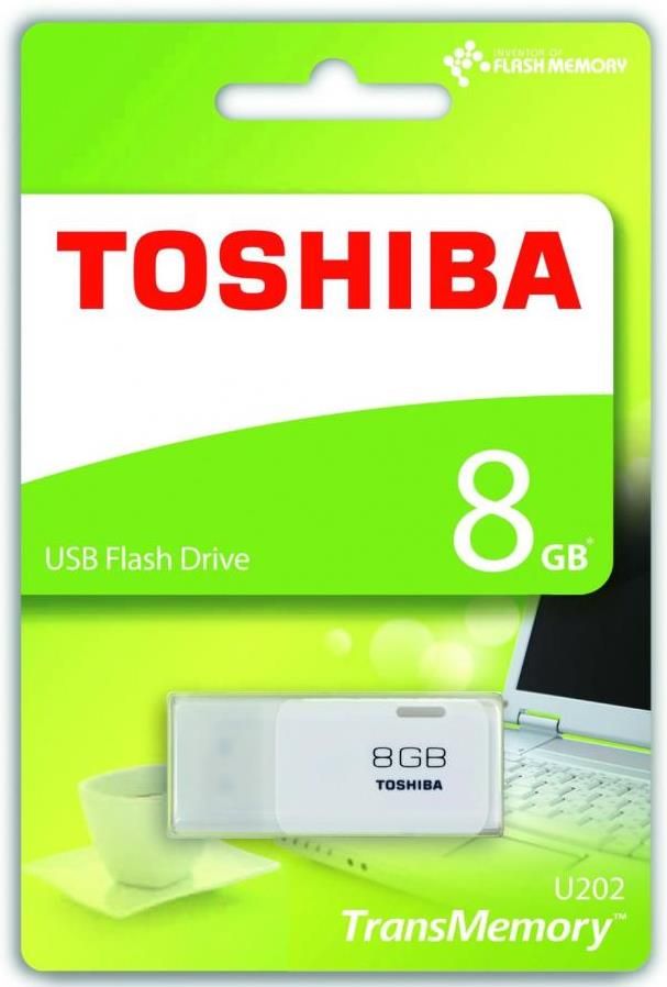 Flash-пам'ять TOSHIBA U202 8Gb USB 2.0 White | Купити в інтернет магазині