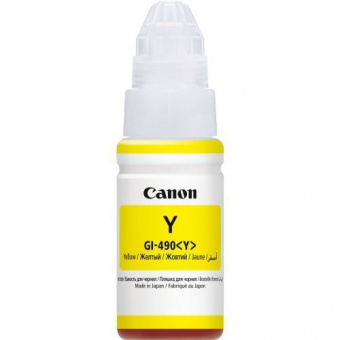 Оригинальные чернила Canon GI-490 Pixma G1400/G2400/G3400/ G4400 (Yellow) 70ml (0666C001)
