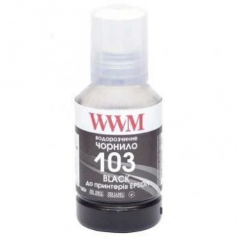 Чернила WWM E103/B Epson  L1110/L3100/L3110/L3150/L5190 (Black) 140ml