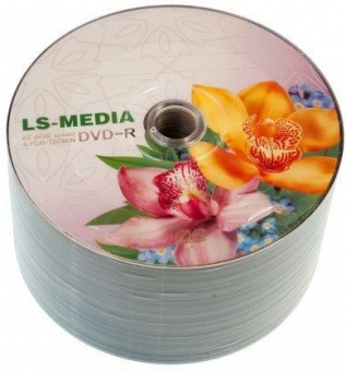 DVD-R LS-Media 4,7Gb (bulk 50) 16x орхидеи