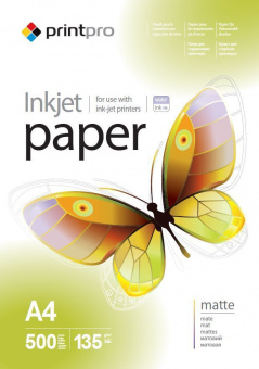 PrintPro A4 (500л) 135г/м2 матовая фотобумага