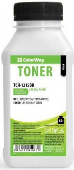Тонер ColorWay (TCH-2025BK) Black 120g для HP CLJ CP1215/1515 + Чип (RMHU10K)