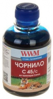 Чорнило WWM C45/C Canon MG2440/IP7240/E404/E514 (Cyan) 200ml