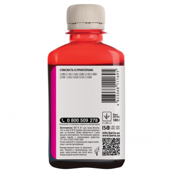 Чорнило Barva Epson L100/L200/L210/L350/L355 180ml Magenta (L100-403)