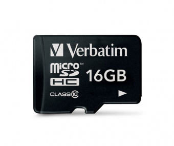 Карта памяти Verbatim microSDHC 16GB Class 10 Premium UHS-I 300x nо adapter