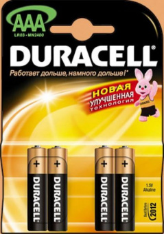 Батарейка Duracell LR03 MN2400 (4шт/уп) ААА