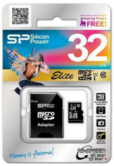 Карта пам'яті Silicon Power microSDHC 32GB Class 10 UHS-I Elite + adapter