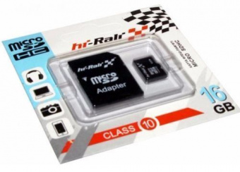 Карта памяти Hi-Rali microSDHC 16GB Class 10 + SD adapter