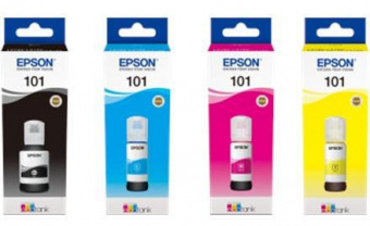 Комплект Оригинальных чернил Epson (101) L4150/L4160/L6160/L6170/L6190 (B/C/M/Y) 