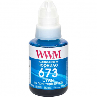 Чернила WWM 673 для Epson L800/L805/L810/L850/ L1800 (Cyan) 140ml