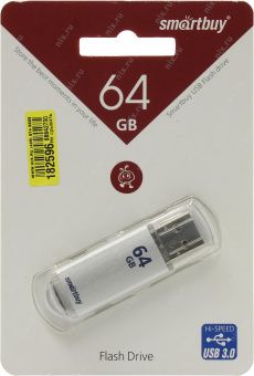 Flash-пам'ять Smartbuy V-Cut Silver 64Gb USB 2.0
