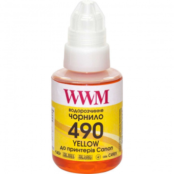 Чернила WWM C490Y Canon G1410/G2410/G3410/G4410 (Yellow) 140ml