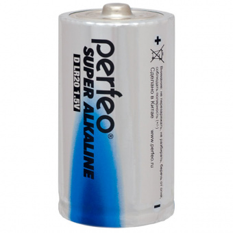 Батарейка Perfeo LR20 Super Alkaline (2шт/уп) D