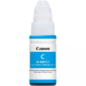 Оригинальные чернила Canon GI-490 Pixma G1400/G2400/G3400/ G4400 (Cyan) 70ml (0664C001)