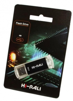 Flash-пам'ять Hi-Rali Rocket series Black 8Gb USB 2.0