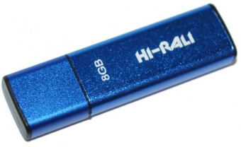 Flash-память Hi-Rali Vector series Blue 8Gb USB 2.0