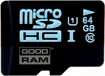 Карта памяти Goodram microSD 64GB Class 10 UHS I + adapter RETAIL 10