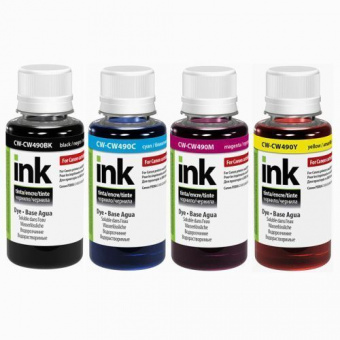 Комплект чернил ColorWay CP490/ CW490 Canon G1400/ G2400/ 3400 (BP/C/M/Y) 4x100ml