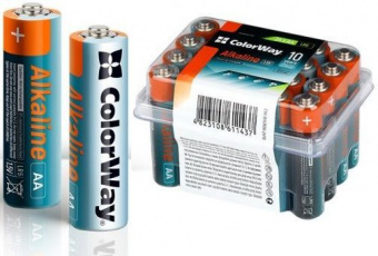 Батарейка щелочная ColorWay Alkaline LR06 (24шт/уп) АА