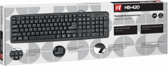 Клавиатура проводная Defender Element HB-420 USB Black