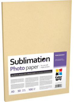 Сублимационная бумага ColorWay A3 (50л) 100г/м2
