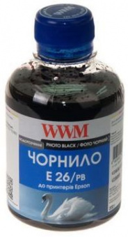 Чорнило WWM E26/B Epson XP100/XP320/XP422/XP520/XP600 (Black) 200ml