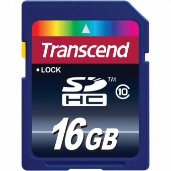 карта памяти TRANSCEND SDHC 16 GB (CLASS 10)