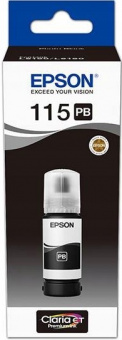 Оригинальные чернила Epson (115) L8160/L8180 (Photo Black) 70ml (C13T07D14A)
