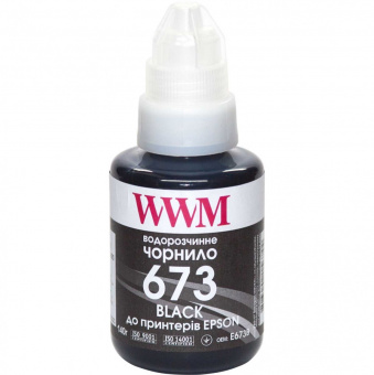 Чернила WWM 673 для Epson L800/L805/L810/L850/ L1800 (Black) 140ml