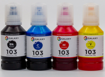 Комплект чернил GALAXY 103 для Epson L-series (B/C/M/Y) 4x140ml