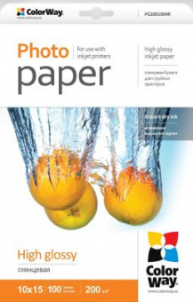 ColorWay 10x15 (100л) 200г/м2 Глянцевая фотобумага
