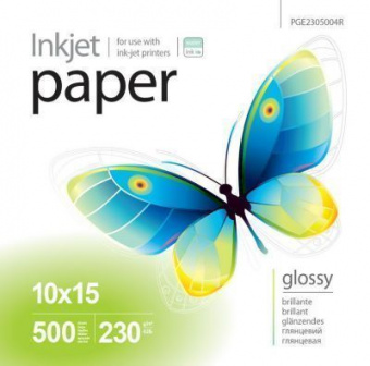 PrintPro 10x15 (500л) 230г/м2 Глянцевая фотобумага