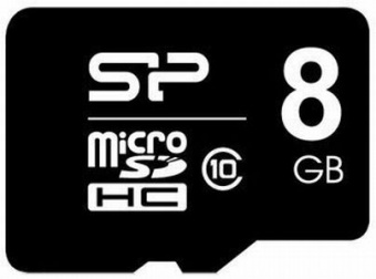 Карта пам'яті Silicon Power microSDHC 8GB Class 10 adapter