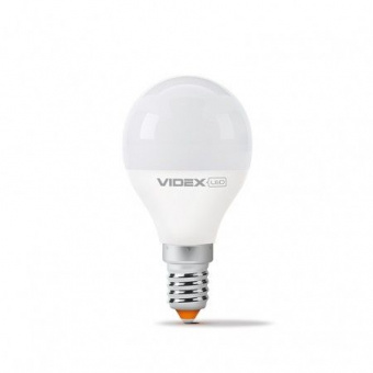 Светодиодная LED лампа Videx E14 7W 4100K, G45e (нейтральный)