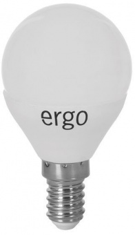 Светодиодная LED лампа Ergo E14 6W 3000K, G45 (теплый)