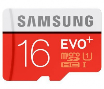 Карта памяти Samsung microSDHC 16GB EVO PLUS Class 10 UHS-I no adapter