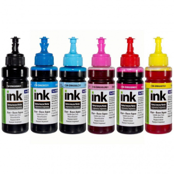 Комплект чернил ColorWay CW-EW650 Epson P50/ T50/ R270/ R290/ PX660/ TX650 (BK/C/LC/M/LM/Y) 6x100ml