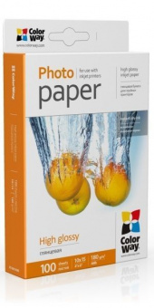 ColorWay 10x15 (100л) 180г/м2 Глянцевая фотобумага