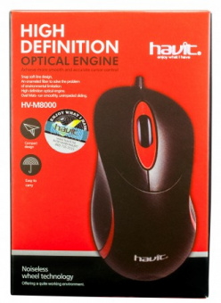Мышь Havit HV-MS 8000 USB Red