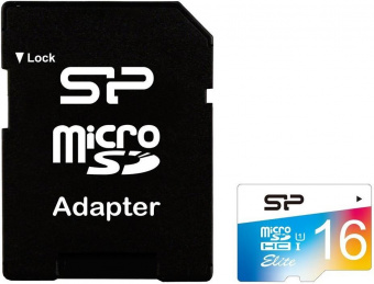 Карта пам'яті Silicon Power microSDHC 16GB Class 10 UHS-I Elite + SD adapter