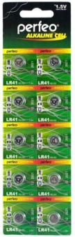 Батарейка Perfeo AG3 (LR41) Alkaline (10шт/уп) 1.5V